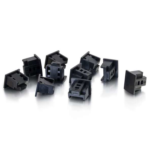 C2G 21999 tappo per connettore elettronico Acrilonitrile butadiene stirene (ABS) Nero 10 pz