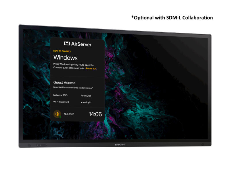 Sharp PN-LA652 Pannello piatto interattivo 165,1 cm (65") LCD 450 cd/m² 4K Ultra HD Nero Touch screen