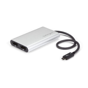 StarTech.com Adattatore DisplayPort a Thunderbolt 3 4K 60Hz - Certificato Thunderbolt 3 - Convertitore video DisplayPort 1.2 per doppio monitor - Compatibile con Mac e Windows - Doppio DisplayPort 4K immagine principale StarTech.com Adattatore DisplayPort a Thunderbolt 3 4K 60Hz - Certificato Thunderbolt 3 - Convertitore video DisplayPort 1.2 per doppio monitor - Compatibile con Mac e Windows - Doppio DisplayPort 4K