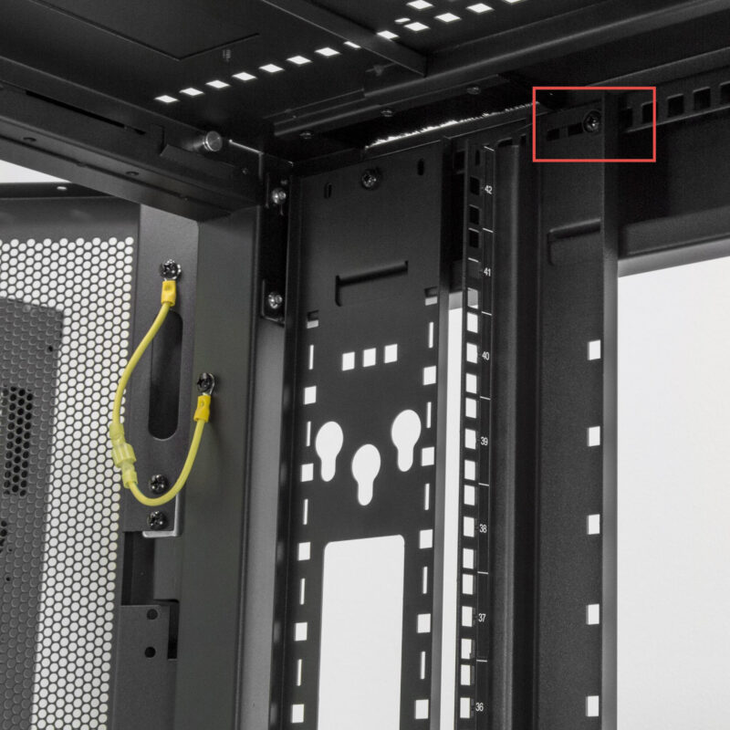 StarTech.com Armadio rack per server 25U - Profondità regolabile da 7-35" a 4 montanti con chiusura a chiave - Armadio mobile ventilato a rack con ruote per apparecchiature informatiche e di rete come Dell PowerEdge o HP ProLiant immagine gallery 8 StarTech.com Armadio rack per server 25U - Profondità regolabile da 7-35" a 4 montanti con chiusura a chiave - Armadio mobile ventilato a rack con ruote per apparecchiature informatiche e di rete come Dell PowerEdge o HP ProLiant