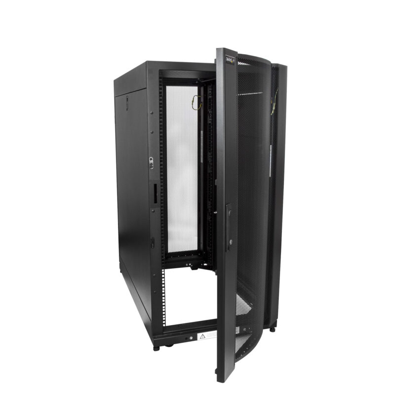 StarTech.com Armadio rack per server 25U - Profondità regolabile da 7-35" a 4 montanti con chiusura a chiave - Armadio mobile ventilato a rack con ruote per apparecchiature informatiche e di rete come Dell PowerEdge o HP ProLiant immagine gallery 4 StarTech.com Armadio rack per server 25U - Profondità regolabile da 7-35" a 4 montanti con chiusura a chiave - Armadio mobile ventilato a rack con ruote per apparecchiature informatiche e di rete come Dell PowerEdge o HP ProLiant
