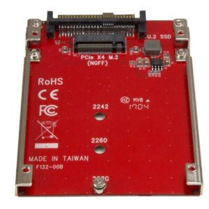 StarTech.com Adattatore Host per Drive M.2 a U.2( SFF-8639) PCIe NVMe SSD immagine gallery 3 StarTech.com Adattatore Host per Drive M.2 a U.2( SFF-8639) PCIe NVMe SSD