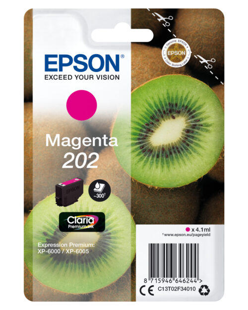 Epson Kiwi Singlepack Magenta 202 Claria Premium Ink immagine principale Epson Kiwi Singlepack Magenta 202 Claria Premium Ink
