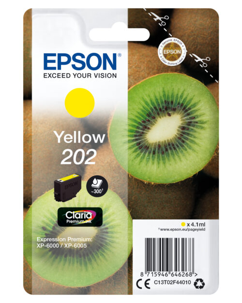 Epson Kiwi Singlepack Yellow 202 Claria Premium Ink immagine principale Epson Kiwi Singlepack Yellow 202 Claria Premium Ink