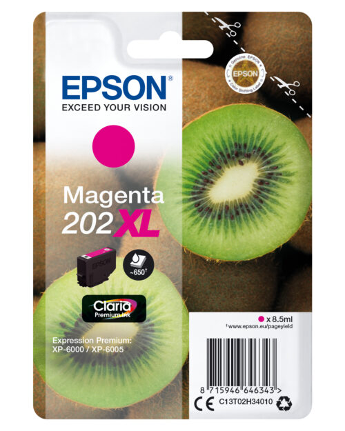 Epson Kiwi Singlepack Magenta 202XL Claria Premium Ink immagine principale Epson Kiwi Singlepack Magenta 202XL Claria Premium Ink