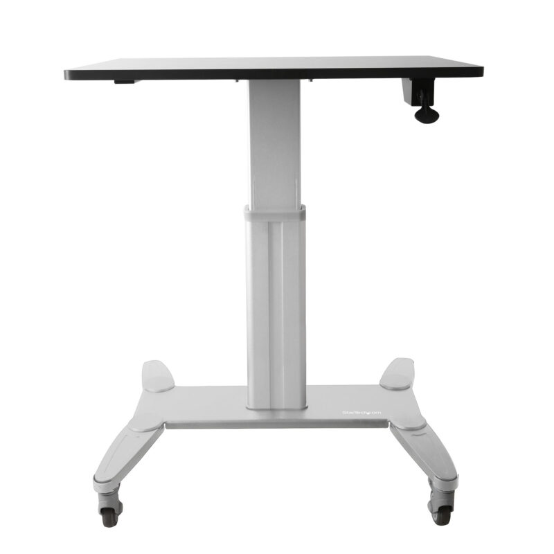 StarTech.com Workstation mobile (seduto/in piedi) - Regolabile in Altezza con superficie di lavoro da 31,5"