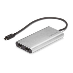 StarTech.com Adattatore Thunderbolt 3 a Dual HDMI 2.0 - Certificato Thunderbolt 3 4K 60Hz - Adattatore convertitore video per doppio monitor HDMI - Compatibile con Mac e Windows - Doppio display HDMI 4K immagine principale StarTech.com Adattatore Thunderbolt 3 a Dual HDMI 2.0 - Certificato Thunderbolt 3 4K 60Hz - Adattatore convertitore video per doppio monitor HDMI - Compatibile con Mac e Windows - Doppio display HDMI 4K
