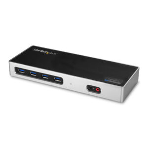 StarTech.com Dock USB-C e USB-A - Dock doppio monitor DisplayPort + HDMI 4K 60Hz - Docking station ibrida USB 3.0 per laptop USB-C o USB-A - 6x USB Type-A, GbE - USB 3.1 Gen 1 - Mac/Window immagine principale StarTech.com Dock USB-C e USB-A - Dock doppio monitor DisplayPort + HDMI 4K 60Hz - Docking station ibrida USB 3.0 per laptop USB-C o USB-A - 6x USB Type-A, GbE - USB 3.1 Gen 1 - Mac/Window