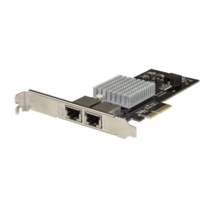 StarTech.com Scheda di Rete Ethernet PCIe a 2 porte 10GB - Adattatore di rete PCI Express 10GBASE-T/NBASE-T con chip Intel-X550AT - Scheda LAN NIC 5 velocità 10/5/2.5/1GbE Multi Gigabit immagine principale StarTech.com Scheda di Rete Ethernet PCIe a 2 porte 10GB - Adattatore di rete PCI Express 10GBASE-T/NBASE-T con chip Intel-X550AT - Scheda LAN NIC 5 velocità 10/5/2.5/1GbE Multi Gigabit