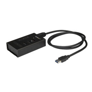 StarTech.com Hub USB 3.0 a 4 porte - USB Type-A a 1x USB-C e 3x USB-A - Hub USB commerciale in metallo - SuperSpeed USB 3.2 Gen 1 (5Gbps) - Autoalimentato - BC 1.2 Fast Charge - Montabile/Robusto immagine principale StarTech.com Hub USB 3.0 a 4 porte - USB Type-A a 1x USB-C e 3x USB-A - Hub USB commerciale in metallo - SuperSpeed USB 3.2 Gen 1 (5Gbps) - Autoalimentato - BC 1.2 Fast Charge - Montabile/Robusto