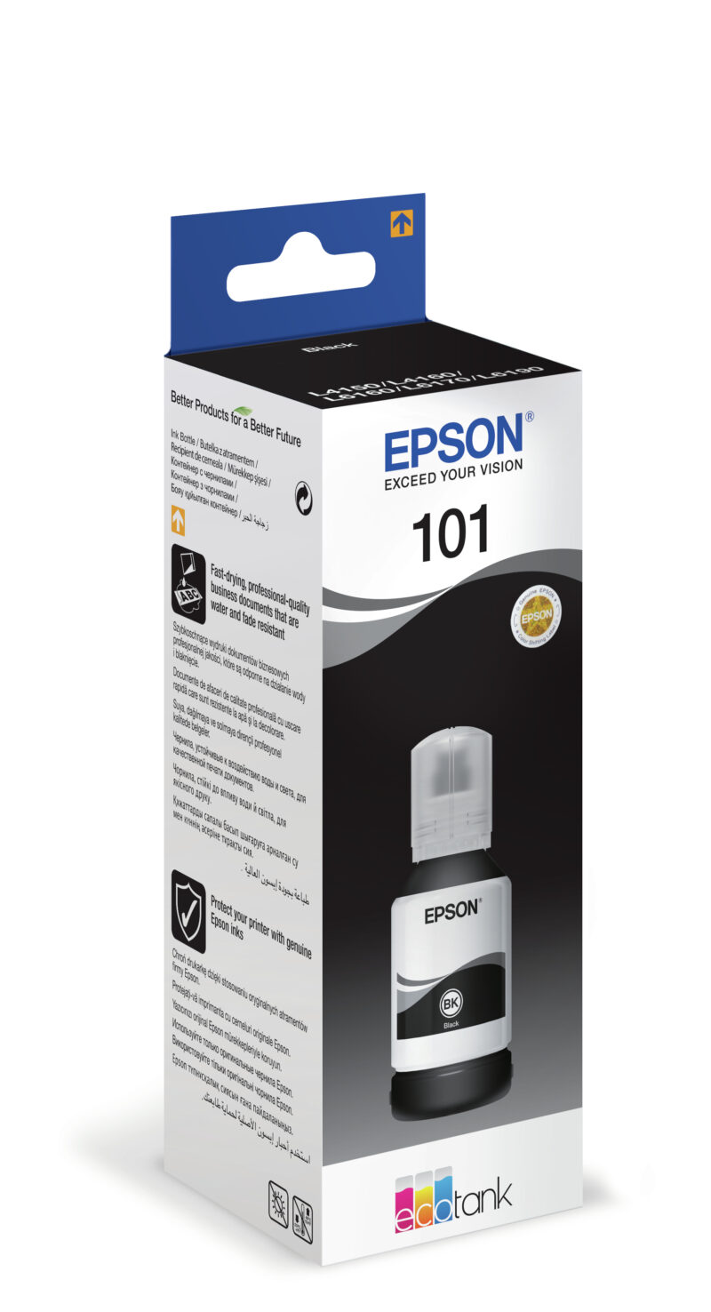 Epson 101 EcoTank Black cartuccia d'inchiostro 1 pz Originale Nero immagine gallery 5 Epson 101 EcoTank Black cartuccia d'inchiostro 1 pz Originale Nero