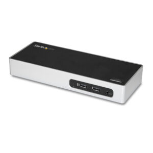 StarTech.com Docking Station USB 3.0 - Laptop Dock per doppio monitor con HDMI e DVI/VGA Video - Hub a 6 porte USB 3.1 Gen 1 5Gbps, GbE, Audio - Dock Universale Type-A - Windows & Mac immagine principale StarTech.com Docking Station USB 3.0 - Laptop Dock per doppio monitor con HDMI e DVI/VGA Video - Hub a 6 porte USB 3.1 Gen 1 5Gbps, GbE, Audio - Dock Universale Type-A - Windows & Mac