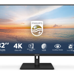 Philips Serie 1000 32E1N1800LA/00 LED display 80 cm (31.5") 3840 x 2160 Pixel 4K Ultra HD LCD Nero