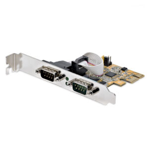 StarTech.com Scheda seriale PCI Express a due porte - Scheda di interfaccia seriale da PCIe a 2x RS232 (DB9)- Scheda PCIe con staffe standard o a basso profilo - 16C1050 UART - Ritenzione COM - Windows e Linux immagine principale StarTech.com Scheda seriale PCI Express a due porte - Scheda di interfaccia seriale da PCIe a 2x RS232 (DB9)- Scheda PCIe con staffe standard o a basso profilo - 16C1050 UART - Ritenzione COM - Windows e Linux
