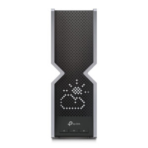TP-Link Archer BE800 router wireless Multi-Gigabit Ethernet Tri-band (2,4 GHz/5 GHz/6 GHz) Nero, Acciaio inox