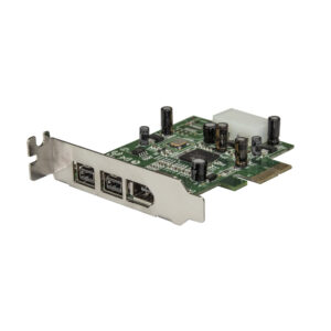 StarTech.com Scheda adattatore PCI Express FireWire 2b 1a 1394 a basso profilo - 3 porte immagine principale StarTech.com Scheda adattatore PCI Express FireWire 2b 1a 1394 a basso profilo - 3 porte