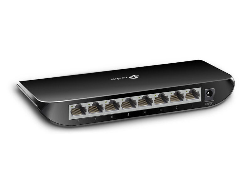 TP-Link TL-SG1008D switch di rete Non gestito Gigabit Ethernet (10/100/1000) Nero