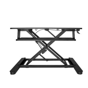 StarTech.com Standing desk per due monitor con vassoio per tastiera - Convertitore per scrivania regolabile in altezza - Ampia superficie - Scrivania ergonomica sit-stand - Pre-assemblato immagine gallery 3 StarTech.com Standing desk per due monitor con vassoio per tastiera - Convertitore per scrivania regolabile in altezza - Ampia superficie - Scrivania ergonomica sit-stand - Pre-assemblato