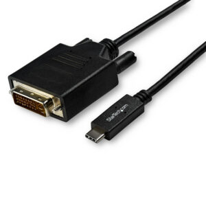 StarTech.com Cavo USB C a DVI (Single-Link) 1080p - 3 m - Cavo Adattatore Video USB Type-C a DVI-D (DP Alt Mode HBR2) - Compatibile Thunderbolt 3 - Da Notebook USB-C a Monitor/Display DVI immagine principale StarTech.com Cavo USB C a DVI (Single-Link) 1080p - 3 m - Cavo Adattatore Video USB Type-C a DVI-D (DP Alt Mode HBR2) - Compatibile Thunderbolt 3 - Da Notebook USB-C a Monitor/Display DVI