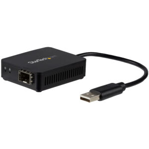 StarTech.com Adattatore di rete USB 2.0 a Fibre ottiche - Convertitore SFP con slot aperto immagine principale StarTech.com Adattatore di rete USB 2.0 a Fibre ottiche - Convertitore SFP con slot aperto