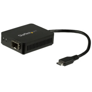 StarTech.com Adattatore di rete USB-C a Fibre ottiche - Convertitore SFP con slot aperto immagine principale StarTech.com Adattatore di rete USB-C a Fibre ottiche - Convertitore SFP con slot aperto
