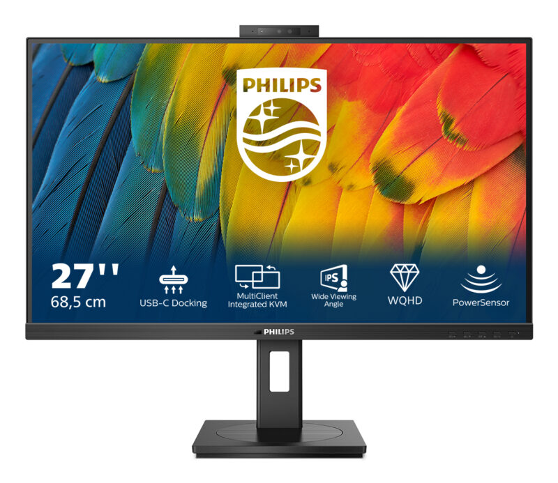 Philips 5000 series 27B1U5601H/00 LED display 68,6 cm (27") 2560 x 1440 Pixel Quad HD LCD Nero immagine gallery 3 Philips 5000 series 27B1U5601H/00 LED display 68,6 cm (27") 2560 x 1440 Pixel Quad HD LCD Nero