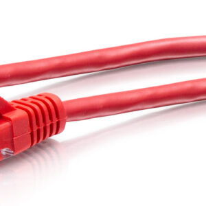 C2G Cavo patch di rete Ethernet sottile Cat6a antigroviglio, non schermato (UTP) da 7,6 m - Rosso