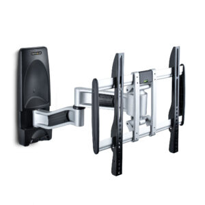 StarTech.com Supporto TV da Parete Articolato, Staffa VESA a Muro per TV da 26 a 65 pollici/45Kg, Braccio per TV 26-65" a Schermo Piatto o Curvo a Basso Profilo, Staffa TV a Muro Angolare/Regolabile/Retrattile