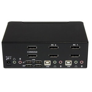StarTech.com Switch KVM USB doppio DisplayPort 2 porte con audio e hub USB 2.0 immagine gallery 3 StarTech.com Switch KVM USB doppio DisplayPort 2 porte con audio e hub USB 2.0