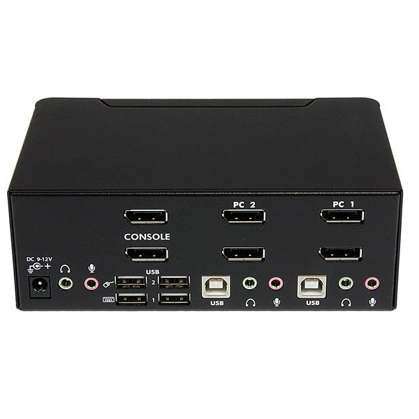 StarTech.com Switch KVM USB doppio DisplayPort 2 porte con audio e hub USB 2.0 immagine gallery 3 StarTech.com Switch KVM USB doppio DisplayPort 2 porte con audio e hub USB 2.0