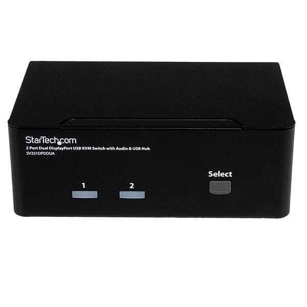StarTech.com Switch KVM USB doppio DisplayPort 2 porte con audio e hub USB 2.0 immagine gallery 2 StarTech.com Switch KVM USB doppio DisplayPort 2 porte con audio e hub USB 2.0