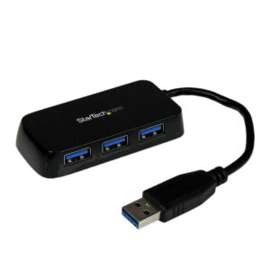 StarTech.com Hub Mini USB 3.0 SuperSpeed a 4 porte portatile - Nero immagine principale StarTech.com Hub Mini USB 3.0 SuperSpeed a 4 porte portatile - Nero