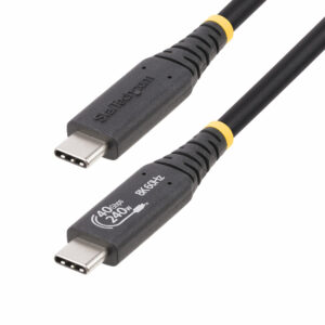 StarTech.com Cavo USB4 da 1m, cavo USB-C certificato USB-IF, 40 Gbps, 240W PD 3.1 EPR, 8K 60Hz, cavo di trasferimento dati USB Type-C, compatibile con porte TB/USB 3.2