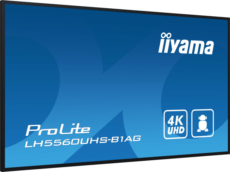 iiyama LH5560UHS-B1AG visualizzatore di messaggi Pannello A digitale 139,7 cm (55") LED Wi-Fi 500 cd/m² 4K Ultra HD Nero Processore integrato Android 11 24/7 immagine gallery 6 iiyama LH5560UHS-B1AG visualizzatore di messaggi Pannello A digitale 139,7 cm (55") LED Wi-Fi 500 cd/m² 4K Ultra HD Nero Processore integrato Android 11 24/7