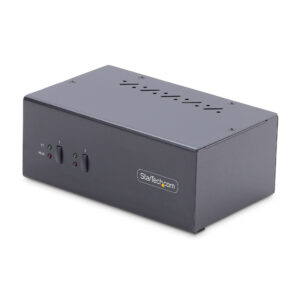 StarTech.com KVM Switch DisplayPort a 2 porte per doppio monitor DP, 4K 60Hz, 2 porte HID USB 2.0, Hub 2 porte USB 5Gbps, Commutazione con hotkey e pulsanti, Conforme a TAA - Protezione ESD livello 3 immagine principale StarTech.com KVM Switch DisplayPort a 2 porte per doppio monitor DP, 4K 60Hz, 2 porte HID USB 2.0, Hub 2 porte USB 5Gbps, Commutazione con hotkey e pulsanti, Conforme a TAA - Protezione ESD livello 3