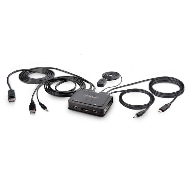 StarTech.com C2-D46-UAC-CBL-KVM switch per keyboard-video-mouse (kvm) Nero immagine principale StarTech.com C2-D46-UAC-CBL-KVM switch per keyboard-video-mouse (kvm) Nero