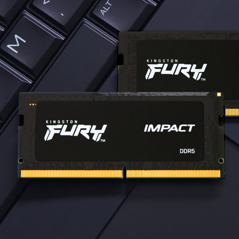 Kingston Technology FURY 32 GB 6000 MT/s DDR5 CL38 SODIMM (Kit da 2) Impact XMP immagine gallery 4 Kingston Technology FURY 32 GB 5600 MT/s DDR5 CL40 SODIMM Impact PnP