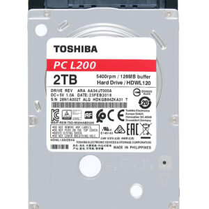 Toshiba L200 disco rigido interno 2 TB 5400 Giri/min 128 MB 2.5" Serial ATA III immagine gallery 4 Toshiba L200 disco rigido interno 2 TB 5400 Giri/min 128 MB 2.5" Serial ATA III