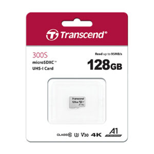 Transcend TS128GUSD300S-A memoria flash 128 GB MicroSDXC NAND Classe 10