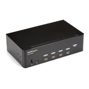 StarTech.com Switch KVM a 4 Porte HDMI - 4K 30Hz - Doppio Display