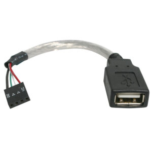 StarTech.com Cavo USB 2.0 15 cm - USB A femmina a collettore scheda madre USB 4 pin F/F immagine principale StarTech.com Cavo USB 2.0 15 cm - USB A femmina a collettore scheda madre USB 4 pin F/F