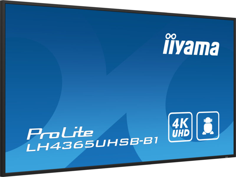 iiyama LH4365UHSB-B1 visualizzatore di messaggi Design chiosco 108 cm (42.5") LED Wi-Fi 800 cd/m² 4K Ultra HD Nero Processore integrato Android 11 24/7 immagine gallery 6 iiyama LH4365UHSB-B1 visualizzatore di messaggi Design chiosco 108 cm (42.5") LED Wi-Fi 800 cd/m² 4K Ultra HD Nero Processore integrato Android 11 24/7