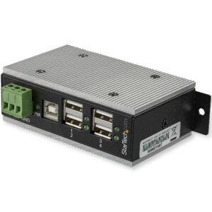 StarTech.com Hub USB 2.0 a 4 porte - Hub USB-A industriale in metallo (4x USB-A) con protezione ESD e da sovratensioni - Temp. di funzionamento estesa da -40°C a 85°C - Montaggio su guida DIN/Parete/Scrivania - Hub di espansione USB immagine principale StarTech.com Hub USB 2.0 a 4 porte - Hub USB-A industriale in metallo (4x USB-A) con protezione ESD e da sovratensioni - Temp. di funzionamento estesa da -40°C a 85°C - Montaggio su guida DIN/Parete/Scrivania - Hub di espansione USB