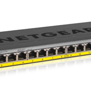 NETGEAR GS116LP Non gestito Gigabit Ethernet (10/100/1000) Supporto Power over Ethernet (PoE) Nero