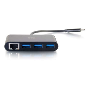 C2G 29747 replicatore di porte e docking station per laptop USB 3.2 Gen 1 (3.1 Gen 1) Type-C Nero