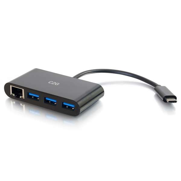C2G 29747 replicatore di porte e docking station per laptop USB 3.2 Gen 1 (3.1 Gen 1) Type-C Nero