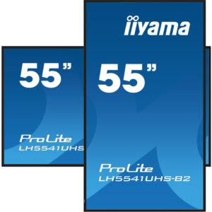 iiyama LH5541UHS-B2 visualizzatore di messaggi Design chiosco 138,7 cm (54.6") LCD 500 cd/m² 4K Ultra HD Nero Processore integrato 18/7