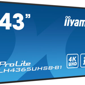 iiyama LH4365UHSB-B1 visualizzatore di messaggi Design chiosco 108 cm (42.5") LED Wi-Fi 800 cd/m² 4K Ultra HD Nero Processore integrato Android 11 24/7 immagine gallery 4 iiyama LH4365UHSB-B1 visualizzatore di messaggi Design chiosco 108 cm (42.5") LED Wi-Fi 800 cd/m² 4K Ultra HD Nero Processore integrato Android 11 24/7