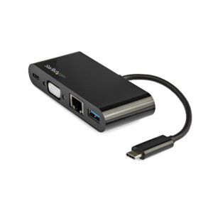StarTech.com Adattatore Multiporta USB-C a VGA - Ricarica via Power Delivery (60W) - USB 3.0 - Gbe - Adattatore USB-C per Mac, Windows, Chrome OS immagine principale StarTech.com Adattatore Multiporta USB-C a VGA - Ricarica via Power Delivery (60W) - USB 3.0 - Gbe - Adattatore USB-C per Mac, Windows, Chrome OS
