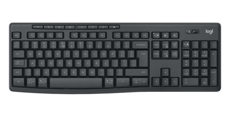 Logitech 920-012077 tastiera Mouse incluso Ufficio Bluetooth QWERTY US International Grafite